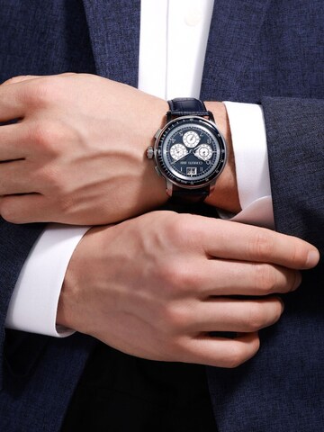 Montre à affichage analogique CERRUTI 1881 en bleu : devant