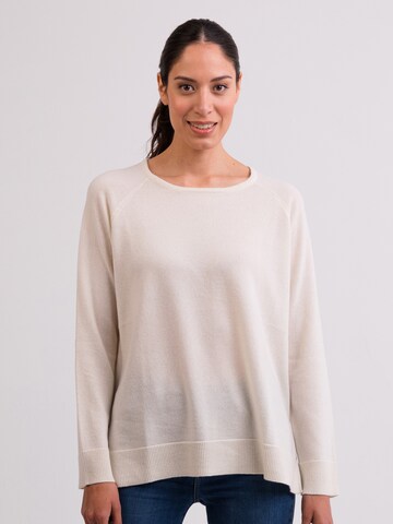 Pullover di CASH-MERE.CH in bianco: frontale