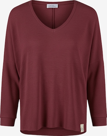 Cotton Candy Langarmshirt in Rot: Vorderseite
