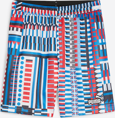 Pantaloni sportivi PUMA di colore marino / azzurro / porpora / bianco, Visualizzazione prodotti