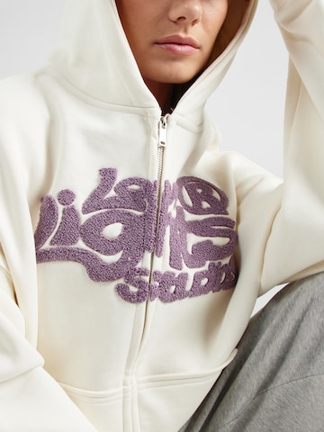 Low Lights Studios Zip-Up Hoodie in Beige