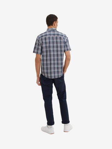 Coupe regular Chemise TOM TAILOR en bleu