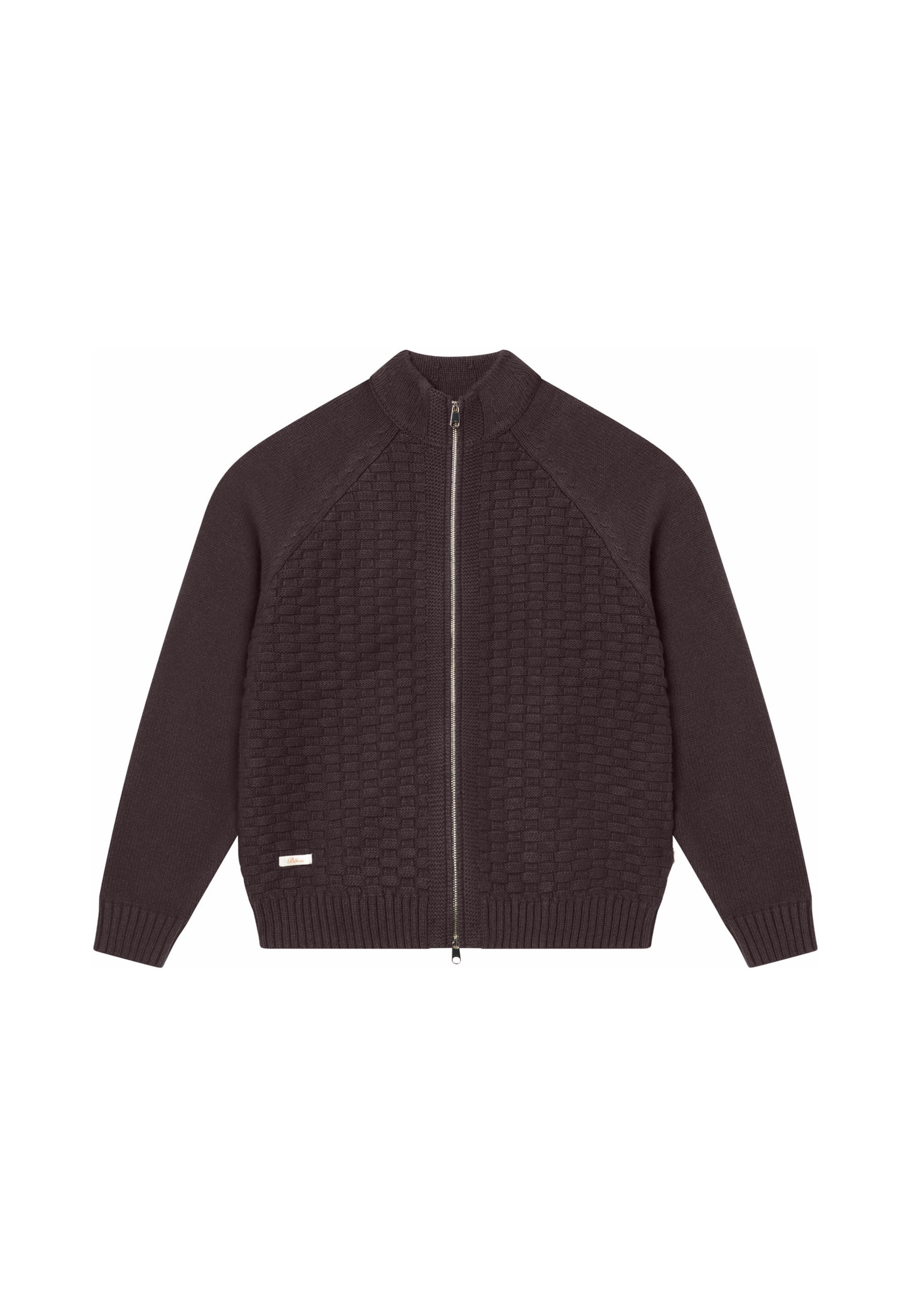 BLKVIS Gebreid vest in Bruin: voorkant