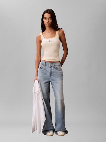 Calvin Klein Jeans Regular Top in Beige