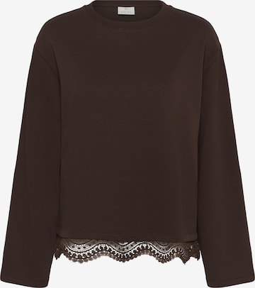 Pull-over Kaffe en marron : devant