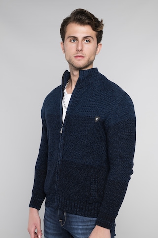 CARISMA Knit Cardigan in Blue: front