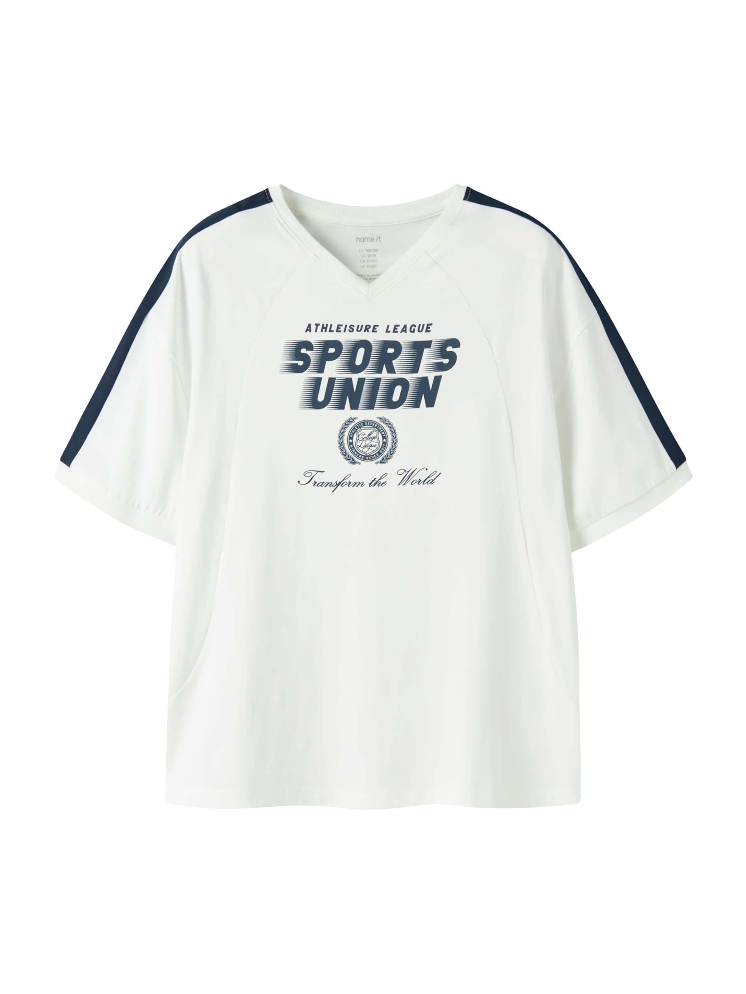 NAME IT Тениска 'NKMFINNI' в бяло: отпред