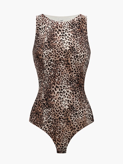 cfab (formerly creamy fabrics) Shaping Bodysuit 'Crew Neck Bodysuit String' in XS in Beige / Brown, Item view