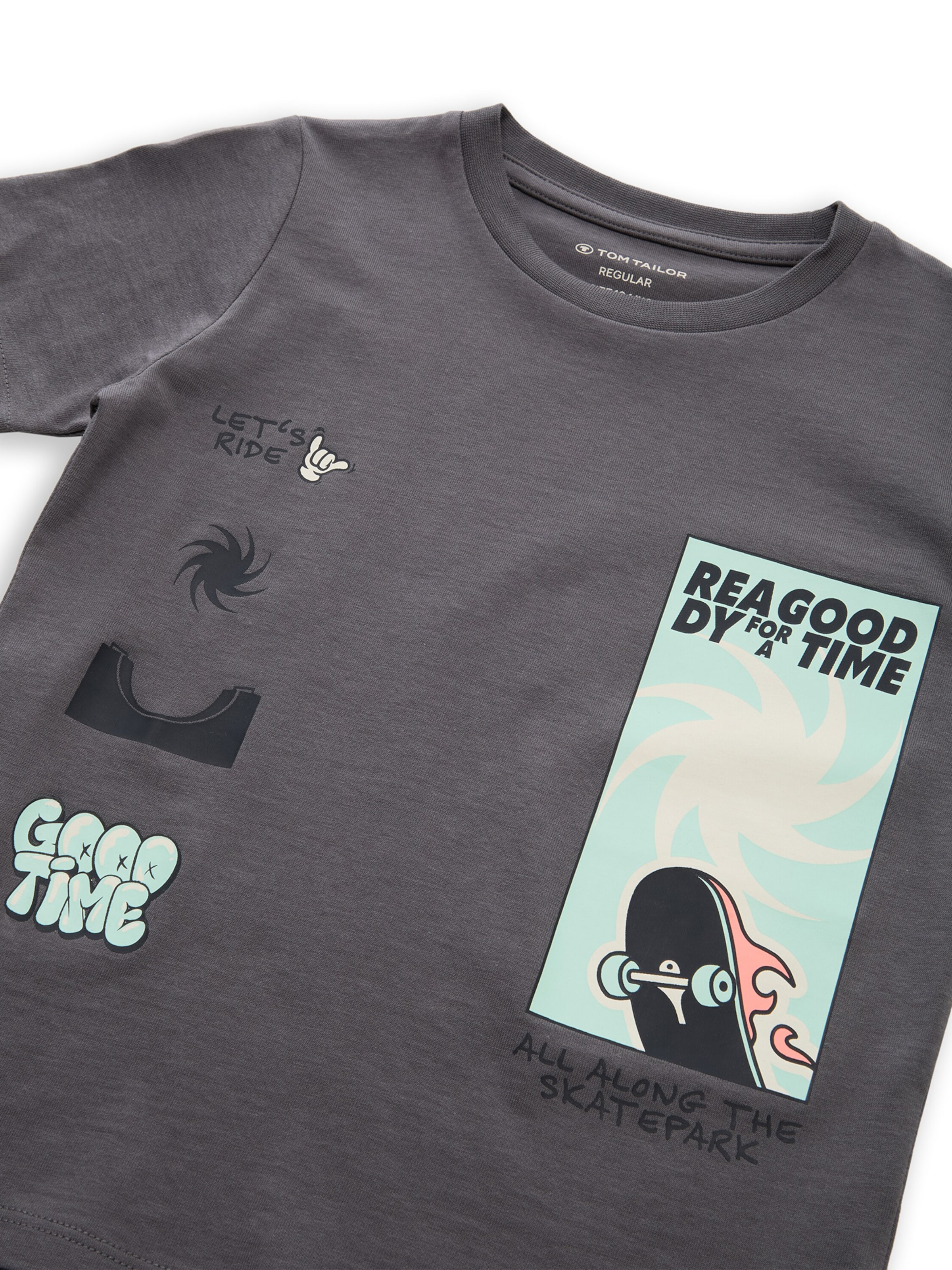 TOM TAILOR Shirt in Grey