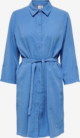 Robe-chemise ONLY en bleu : devant