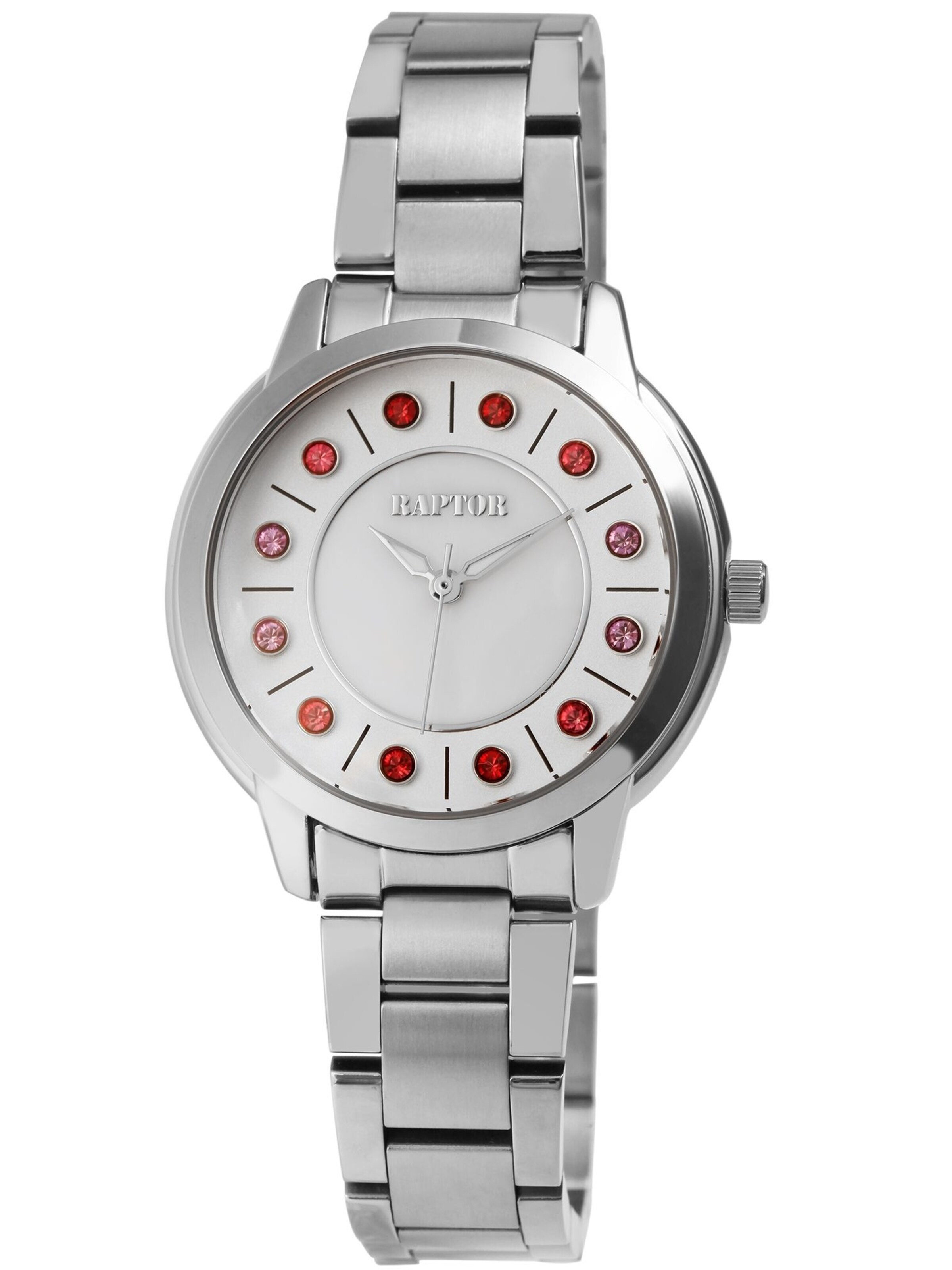 Raptor Analog Watch 'Gloriani, 3 ATM' in Silver