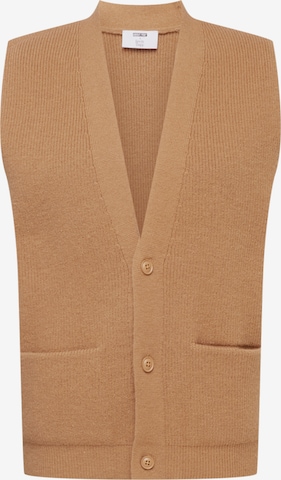ABOUT YOU x Kevin Trapp Knit cardigan 'Jerome' in Brown: front