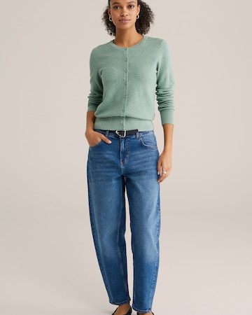 WE Fashion Вязаная кофта в Зеленый