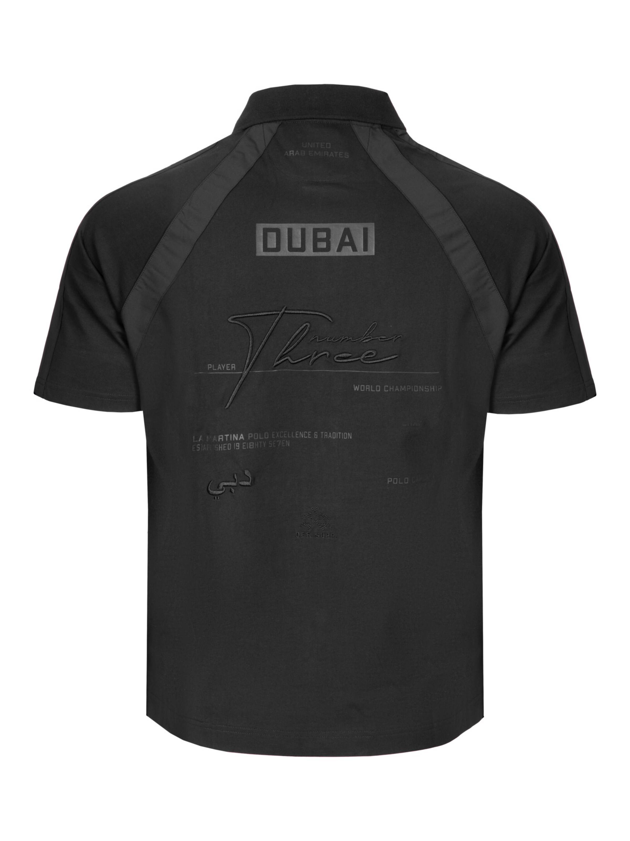 La Martina Shirt 'MCP603' in Zwart