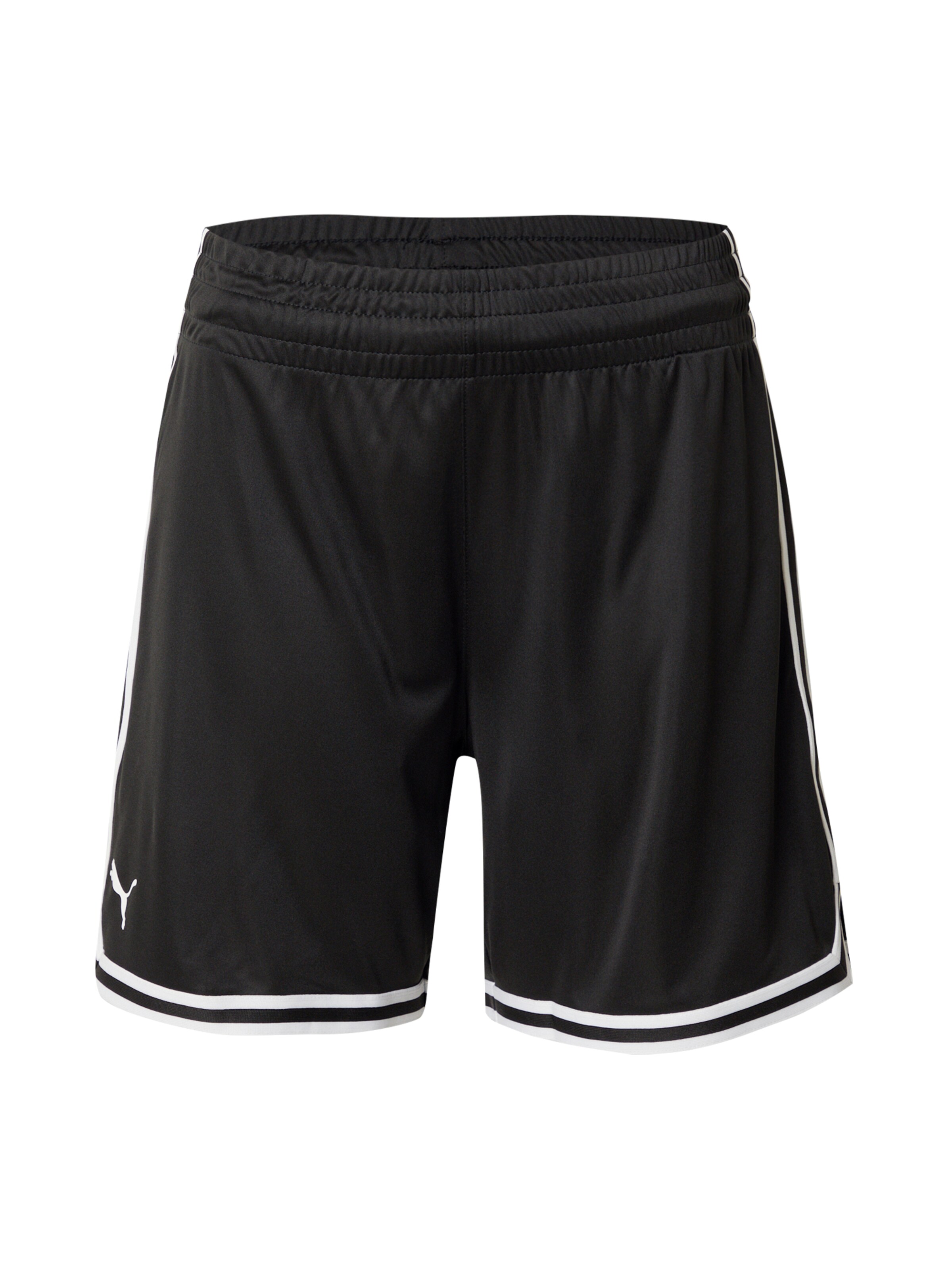 PUMA Sporthose 'Hoops Team' in Schwarz: Vorderseite