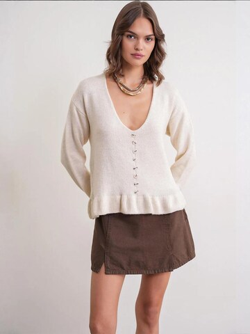 Pullover di MixRay in bianco