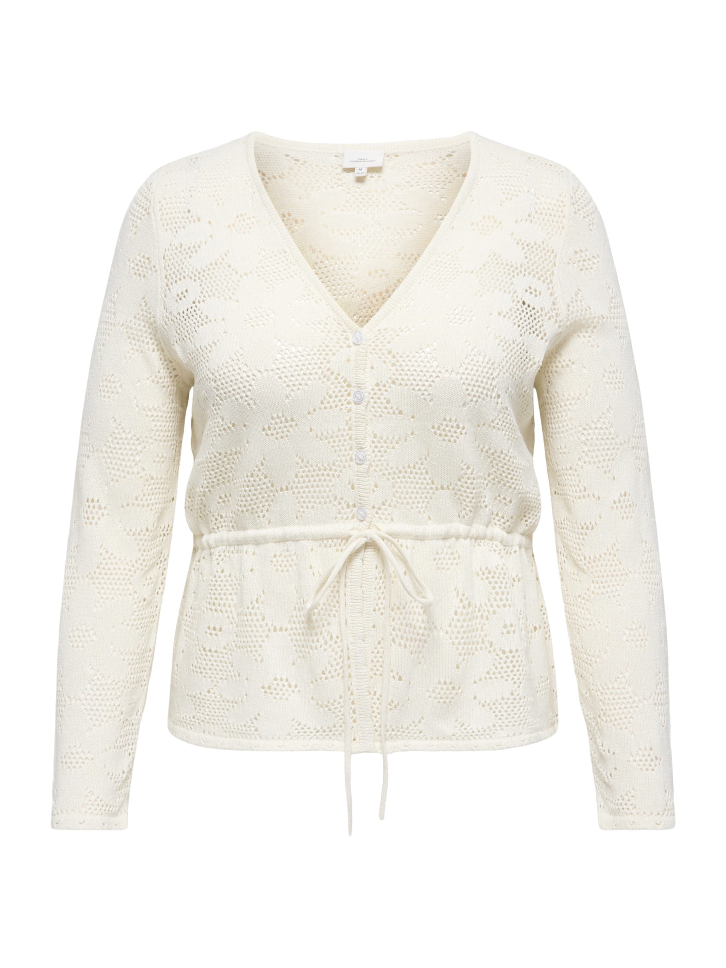 ONLY Carmakoma - Cárdigan 'CARISABELLA' en blanco: frente