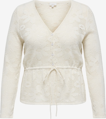 balta ONLY Carmakoma Kardiganas 'CARISABELLA': priekis