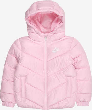 rožinė Nike Sportswear Demisezoninė striukė: priekis