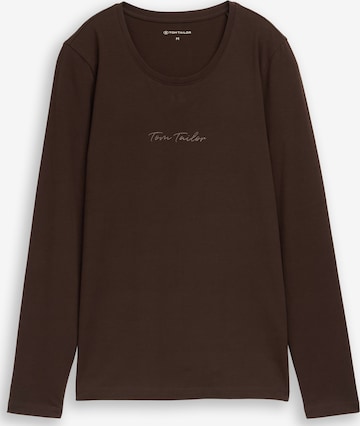 TOM TAILOR Shirt in Braun: Vorderseite