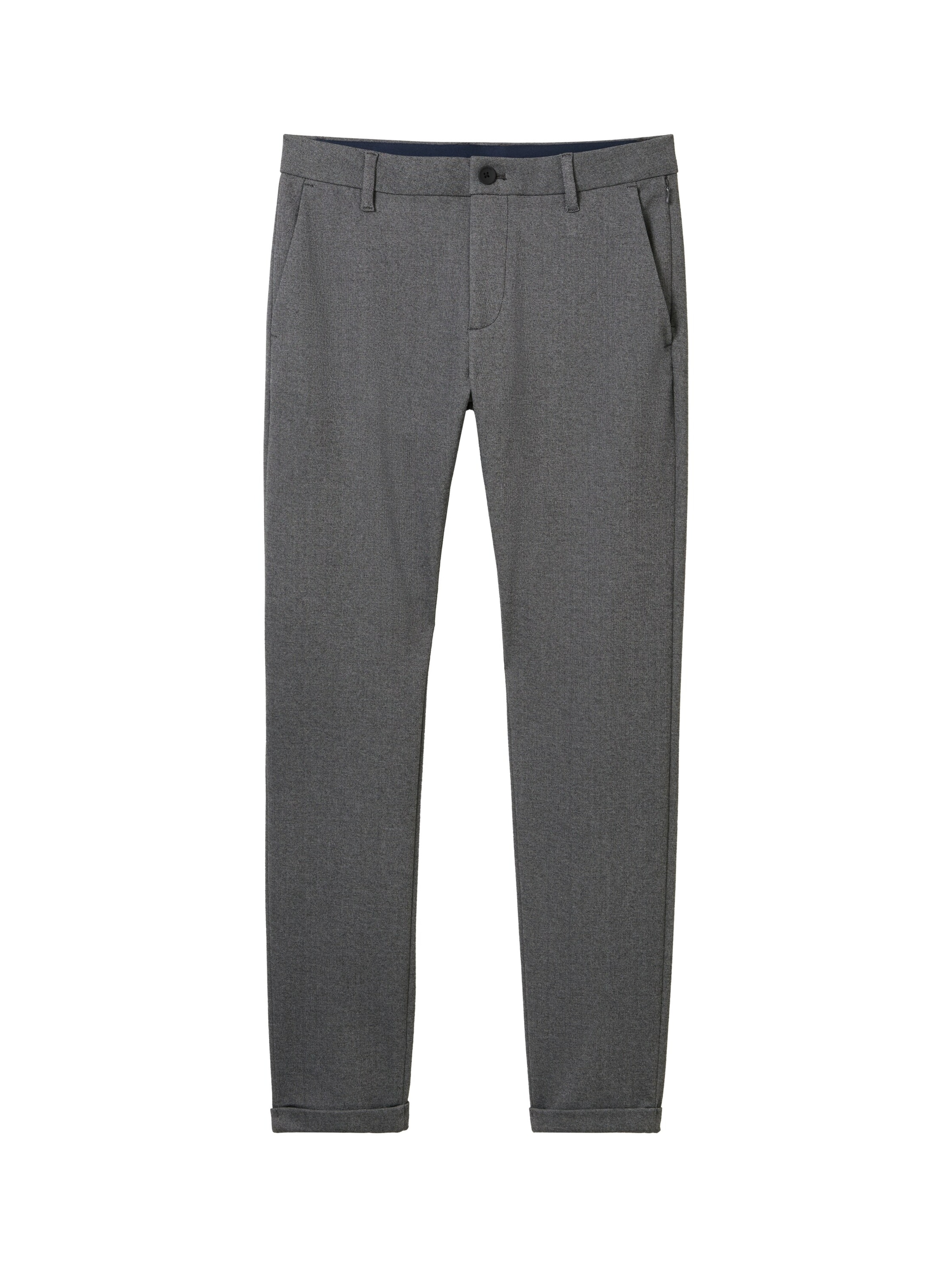 TOM TAILOR Slim fit Trousers 'Travis' in Grey: front
