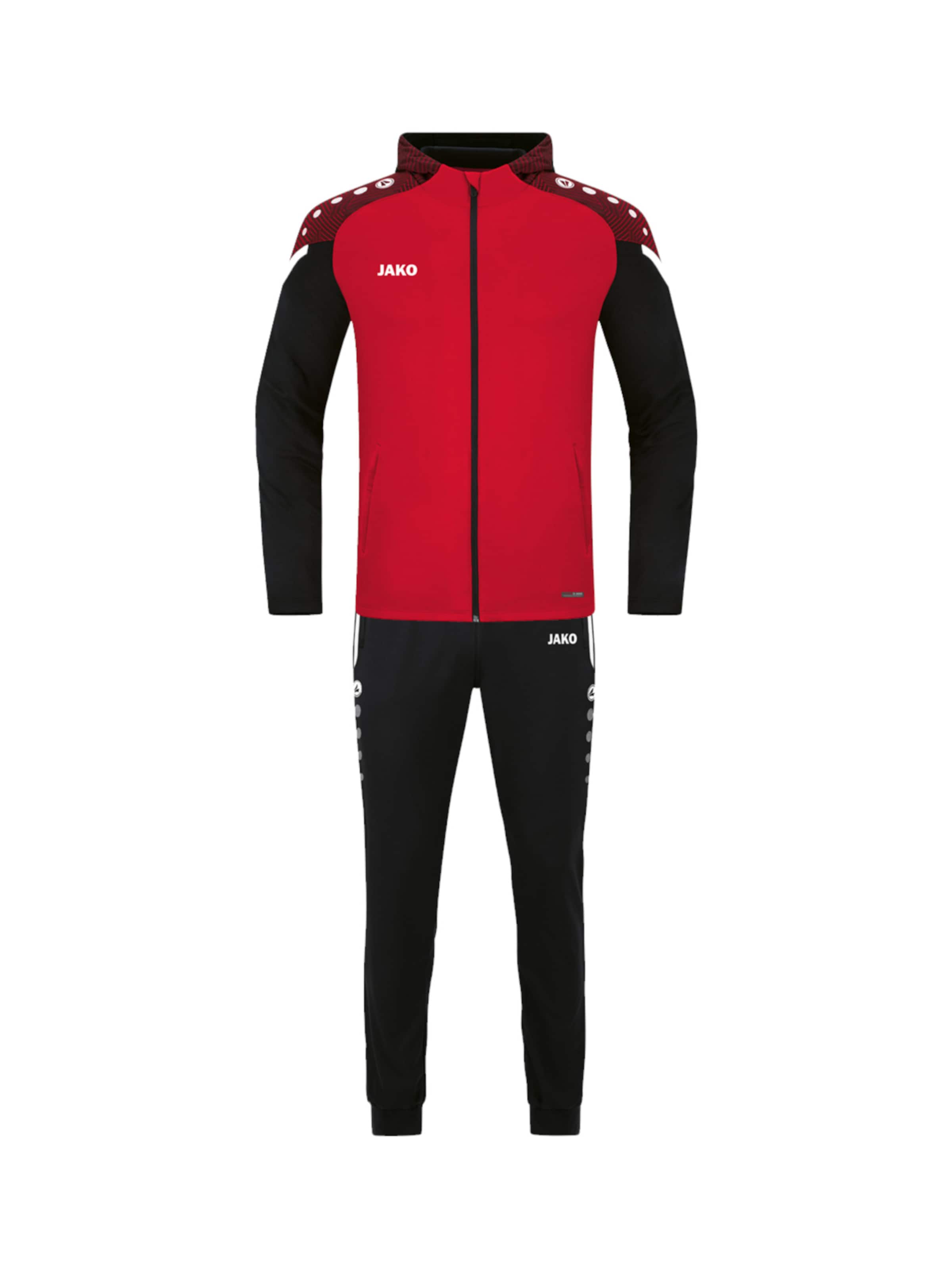 JAKO Trainingsanzug in Rot: Vorderseite