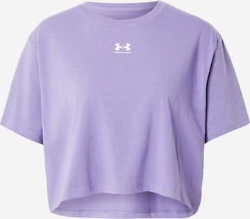 UNDER ARMOUR Функциональная футболка 'Rival' в Лиловый: спереди