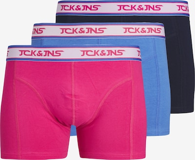 JACK & JONES Boksershorts 'MIKE' i mørkeblå / lyseblå / rosa, Produktvisning