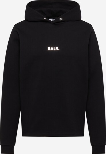 Bluză de molton BALR. pe negru / argintiu, Vizualizare produs