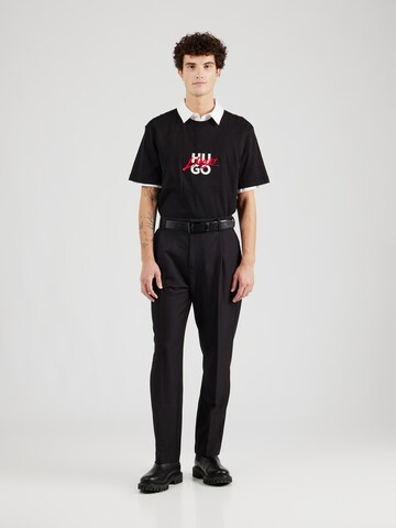 T-Shirt 'Dlongny' HUGO en noir