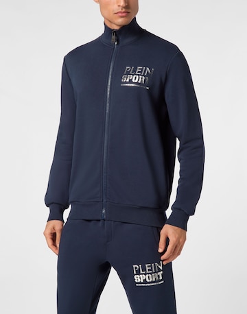 Plein Sport Sweat jacket 'Tiger' in Blue