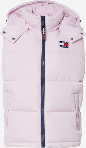 Tommy Jeans - Chaleco 'Alaska' en lila: frente