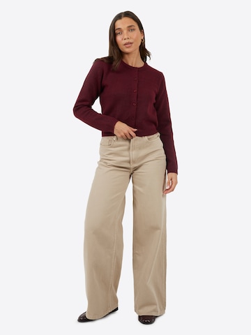 BRAVE SOUL Gebreid vest in Rood