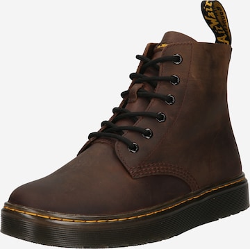 Bocanci cu șireturi 'Thurston' de la Dr. Martens pe maro: față