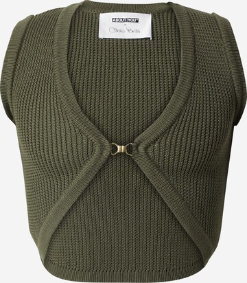 Tops en tricot 'Leona' ABOUT YOU x Chiara Biasi en vert : devant