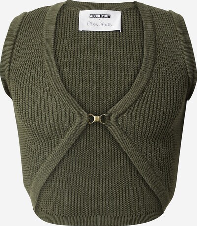ABOUT YOU x Chiara Biasi Knitted top 'Leona' in Dark green, Item view