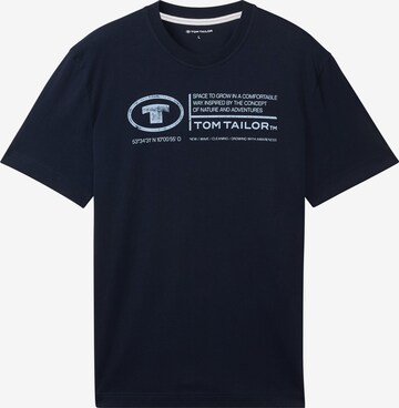 T-Shirt TOM TAILOR en bleu : devant