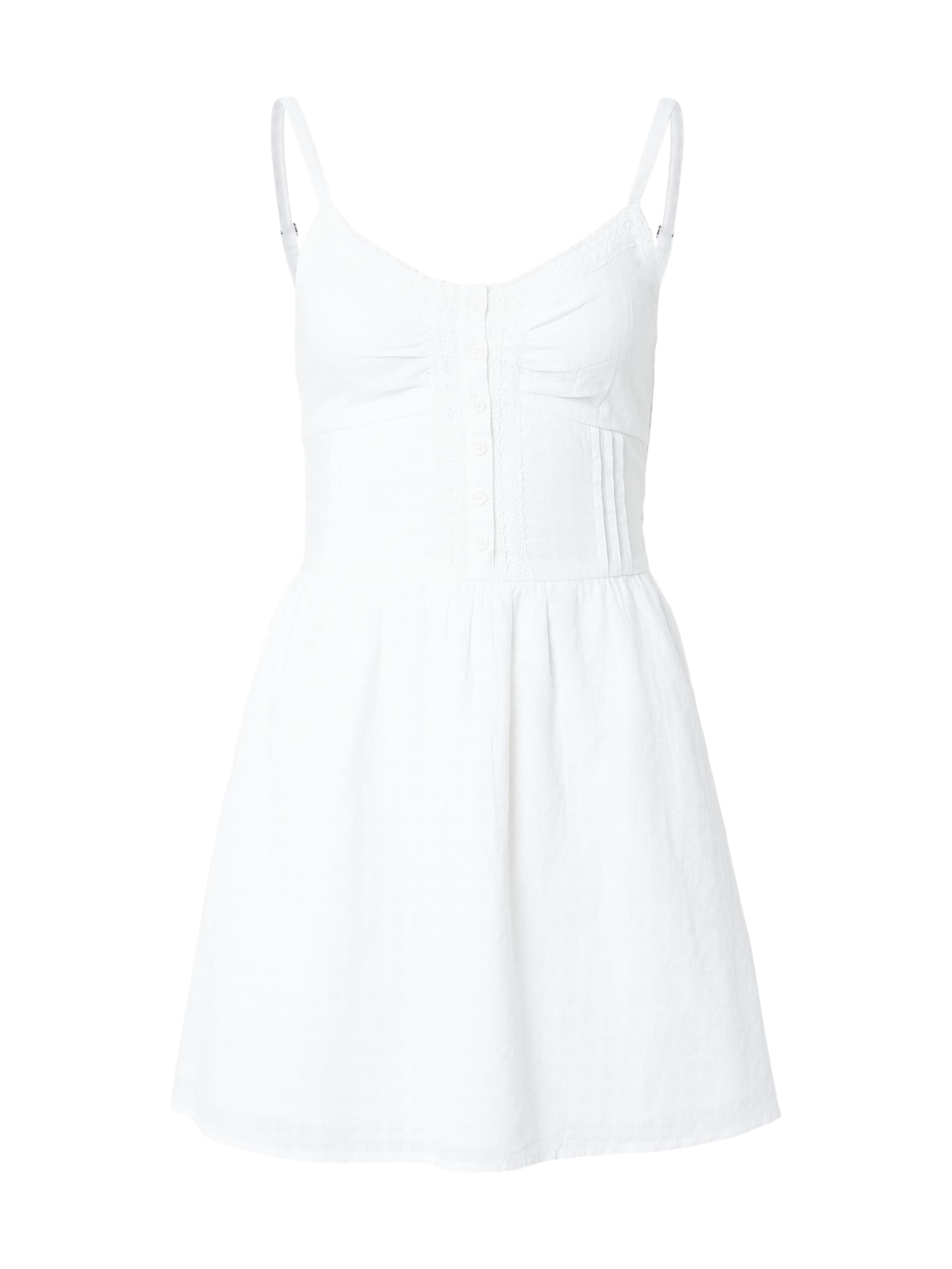 HOLLISTER - Vestido de verão em branco: frente