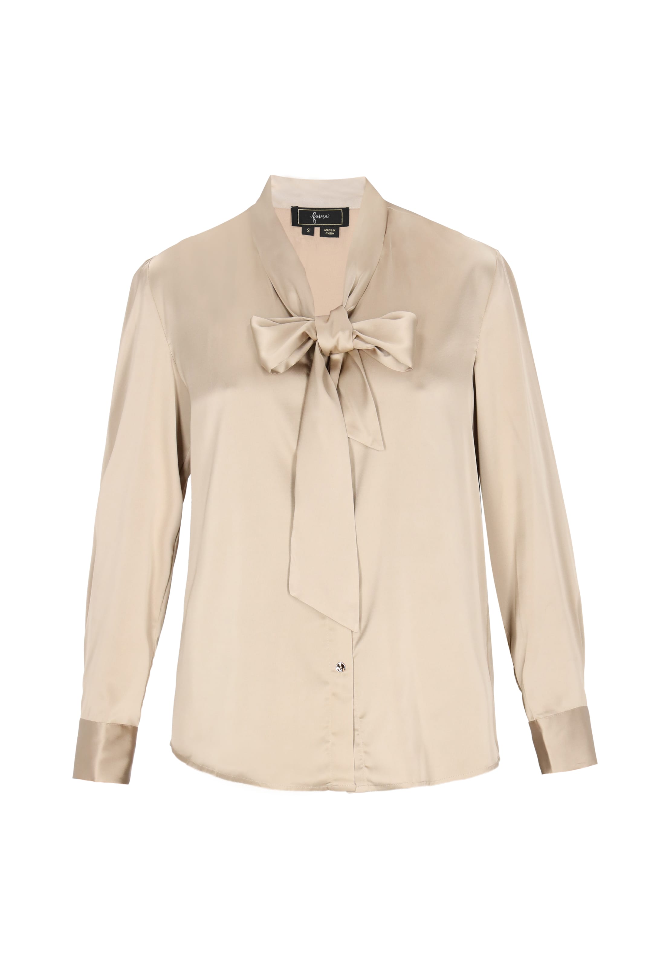 faina - Blusa em bege: frente