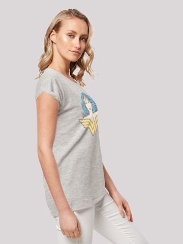 F4NT4STIC T-Shirt 'DC Comics Superhelden Wonder Woman Gaze' in Grau