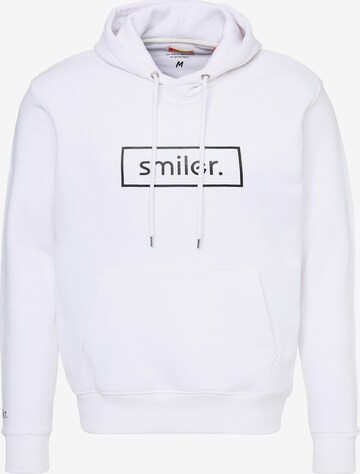 Sweat-shirt 'Happy' smiler. en blanc : devant