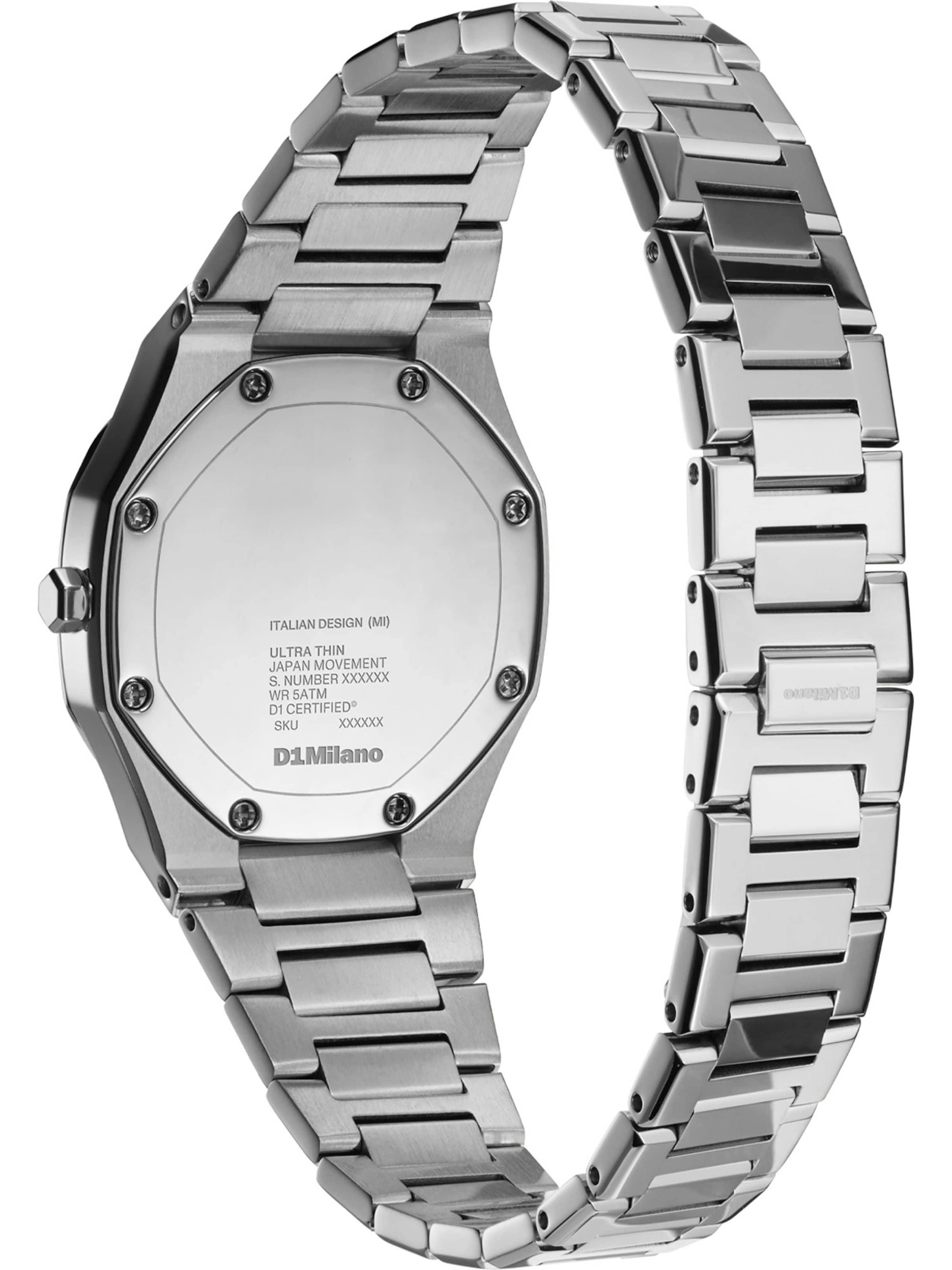 D1 Milano Analog Watch in Silver