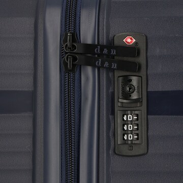 D&N Suitcase Set 'Travel Line' in Blue
