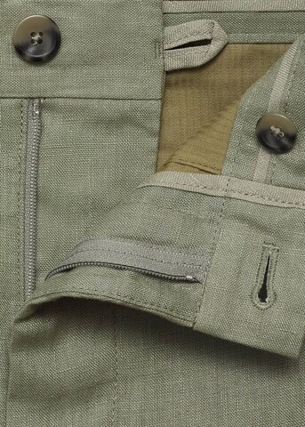 MANGO MAN Slim fit Pants 'Oyster' in Green