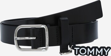 Ceinture Tommy Jeans en noir : devant