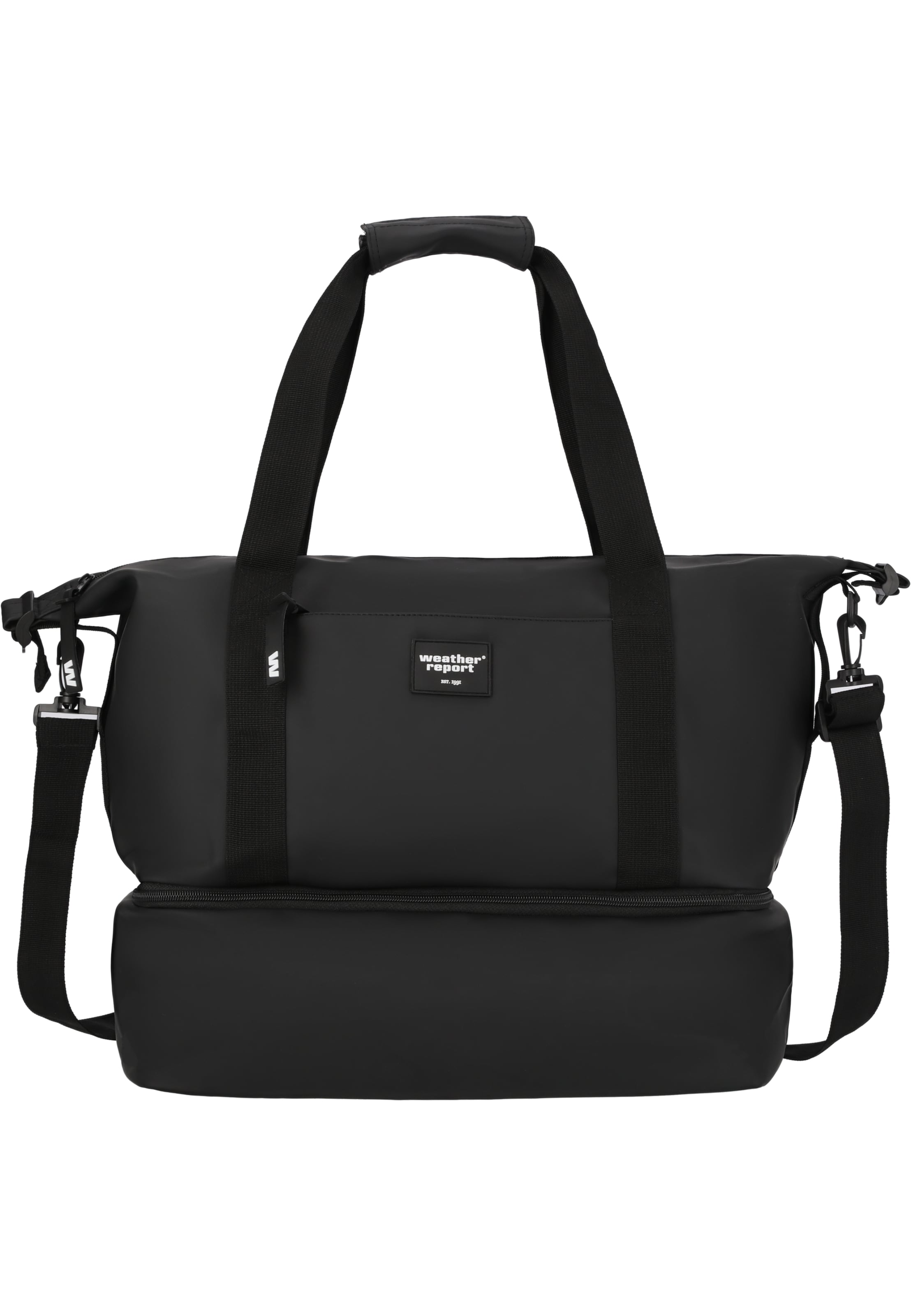 Weather Report Tasche 'Bronze' in Schwarz: Vorderseite