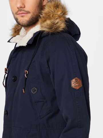 INDICODE JEANS Téli parka 'Fann' - kék