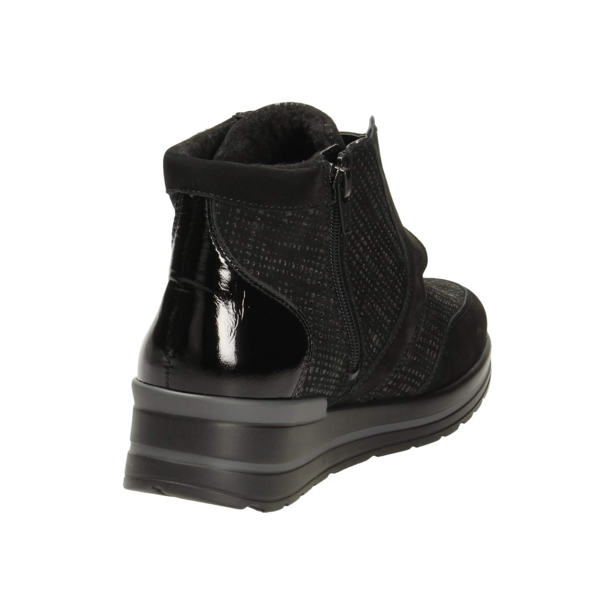 WALDLÄUFER Enkellaarsjes in Zwart