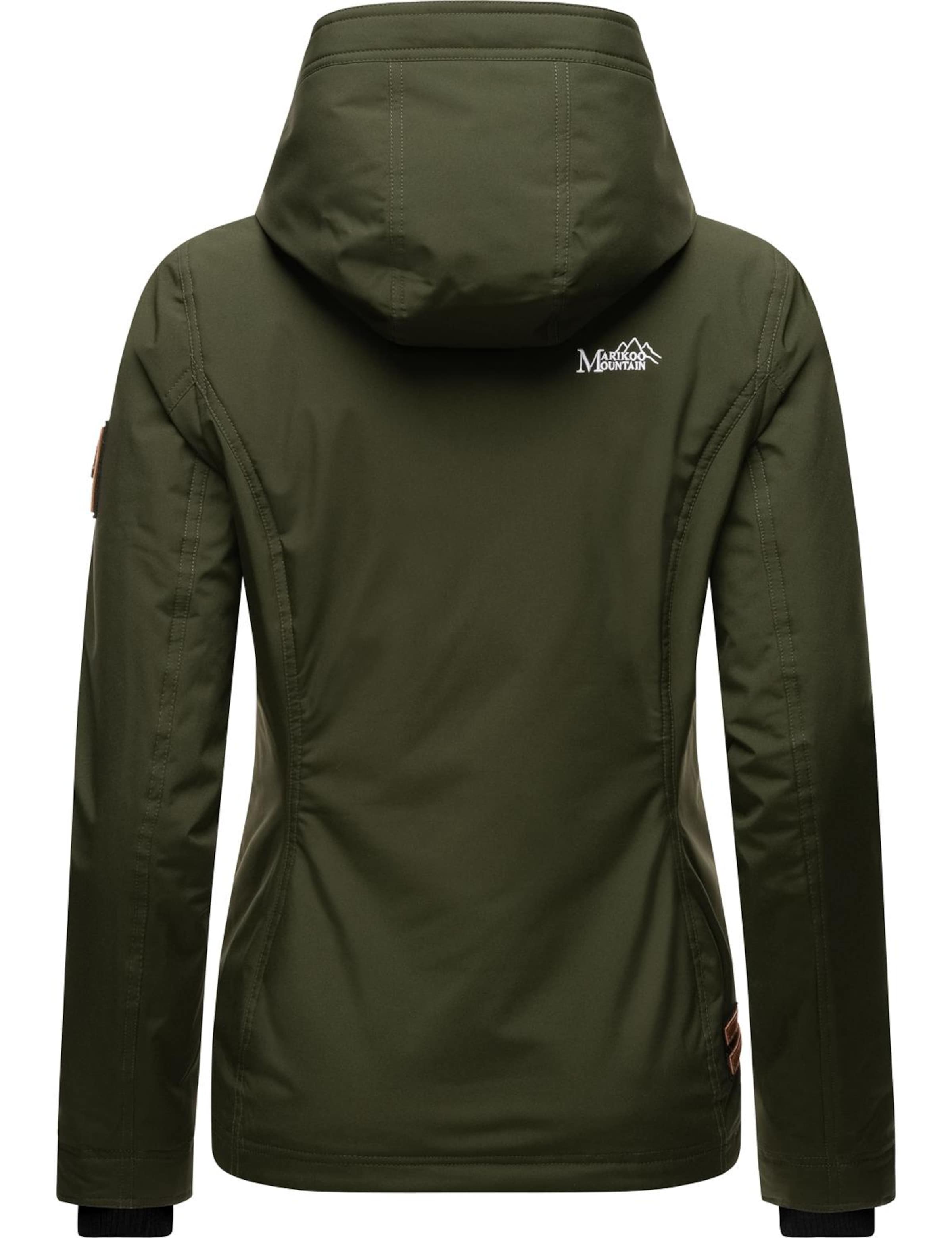 MARIKOO Демисезонная куртка 'Brombeere' в Зеленый