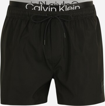 Shorts de bain 'Steel' Calvin Klein Swimwear en noir : devant